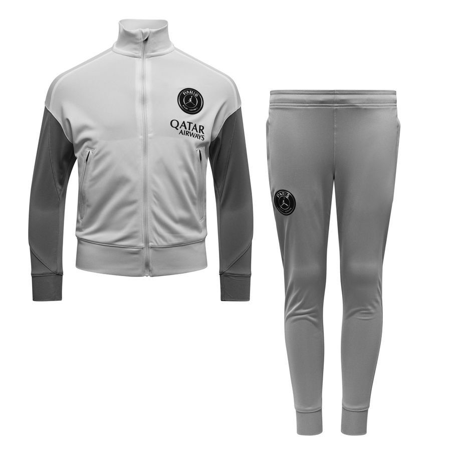 Paris Saint Germain Tracksuit Dri-FIT Strike Jordan x PSG Night Edition - White/Atmosphere Grey/Black Kids-SoccerKits Hub | Buy Soccer Jerseys Online